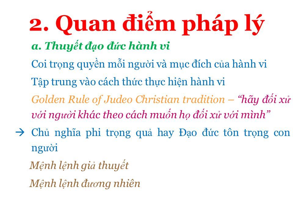 CH ƯƠ NG 4. CÁC TRI Ế T LÝ Đ Ạ O Đ Ứ C KINH DOANH & TH Ự C Ti Ễ N ...